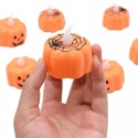 1Pcs LED Halloween Pumpkin Candle Lights Lantern Lamp Ornaments Props Halloween Party Decorations for Home - #1
