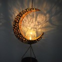 Wind Bell LED Solar Powered Lamp Home Outdoor Indoor Decor Gift Moon Sun Star - Type A