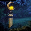 Wind Bell LED Solar Powered Lamp Home Outdoor Indoor Decor Gift Moon Sun Star - Type A