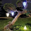50LED Solar Powered Hanging Light Lamp Bulbs Garden Lights Outdoor Patio Decor - White Light