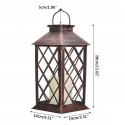 Solar Power Hanging Lantern LED Lamp Retro Style Light Outdoor/Indoor for Garden Christmas Decorations - Antique Bronze