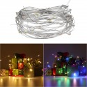 50LED Solar Powered Hanging Light Lamp Bulbs Garden Lights Outdoor Patio Decor - White Light