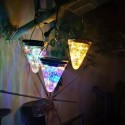 50LED Solar Powered Hanging Light Lamp Bulbs Garden Lights Outdoor Patio Decor - White Light