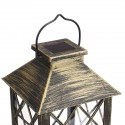 Solar Power Hanging Lantern LED Lamp Retro Style Light Outdoor/Indoor for Garden Christmas Decorations - Antique Bronze