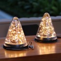 50LED Solar Powered Hanging Light Lamp Bulbs Garden Lights Outdoor Patio Decor - White Light