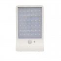 36LED Garden Solar Powered Wall Light Waterproof PIR Motion Sensor Walkway Outdoor Lamp - White