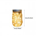 20 LED Solar Mason Jar Lid Lights String Fairy Star Firefly Jar Lids Lights