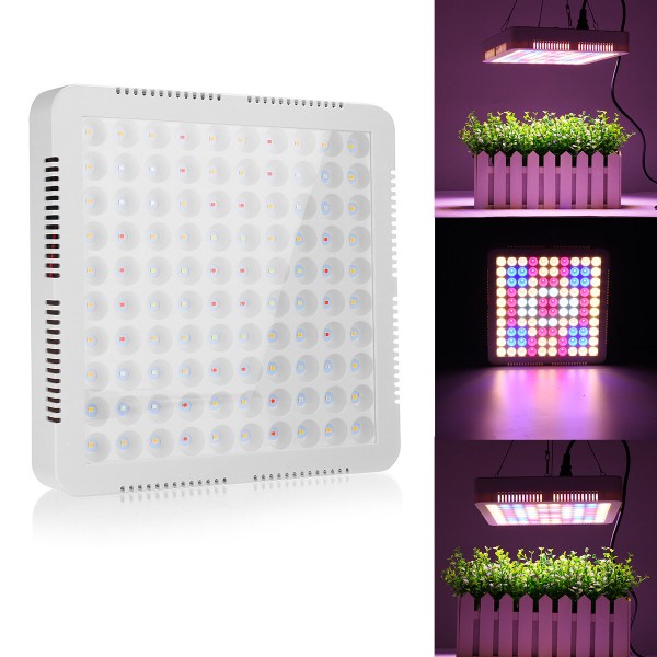 100 LED Grow Light Full Spectrum Panel For Indoor Hydro Veg Flower Plant Lamp - US Plug