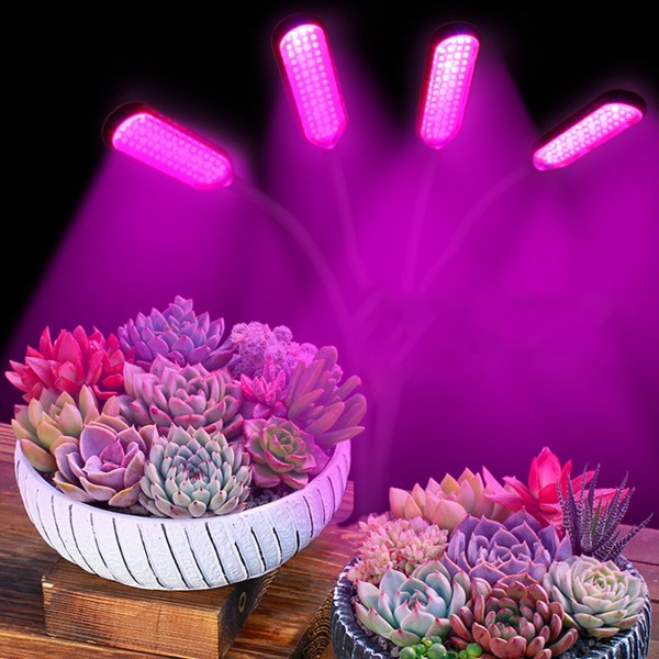 1/3/4 head LED Grow Light Full Spectrum Phyto Lamp USB Clip-on Grow Lamp for Plants Indoor Seedlings Flower Grow Tent Box Fitola