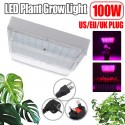 100W LED Greenhouse Garden Hydroponic Plant Grow Light Full Spectrum Growing Plant Grow Light Panel - EU Plug