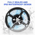 0.5/2/3M IP65 Waterproof LED Grow Light Strip Plant Growing Lamp Touch Control Ice Blue Light - 0.5M No