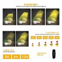 LED Grow Light Remote Control Plant Growing Lamp Lights with Tripod for Indoor Plants - Yellow