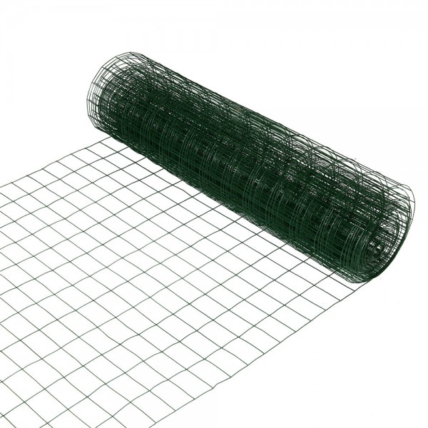 Garden Netting 36in×50ft Green Vinyl Coated Garden Fence 16 Gauge 2"×3" Hardware Cloth for Fencing Garden Multi-Purpose Deer Net