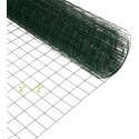 Garden Netting 36in×50ft Green Vinyl Coated Garden Fence 16 Gauge 2"×3" Hardware Cloth for Fencing Garden Multi-Purpose Deer Net
