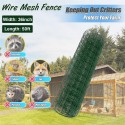 Garden Netting 36in×50ft Green Vinyl Coated Garden Fence 16 Gauge 2"×3" Hardware Cloth for Fencing Garden Multi-Purpose Deer Net