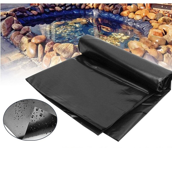 4 Sizes Durable Fish Pond Liners Reinforced HDPE Membrane Garden Pools Landscaping - #003