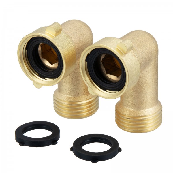  Male x Female Thread 3/4" 90° Elbow Connector Bending JointsCopper Metal Threaded Water Pipe Connector Angle Bend Pipe Fit