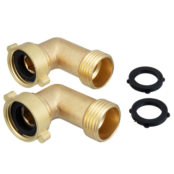  Male x Female Thread 3/4" 90° Elbow Connector Bending JointsCopper Metal Threaded Water Pipe Connector Angle Bend Pipe Fit