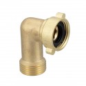  Male x Female Thread 3/4" 90° Elbow Connector Bending JointsCopper Metal Threaded Water Pipe Connector Angle Bend Pipe Fit