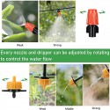 25M/30M/43M Drip Irrigation Kit Garden Irrigation System Adjustable Automatic Irrigation Set Distribution Tubing Hose DIY Wateri