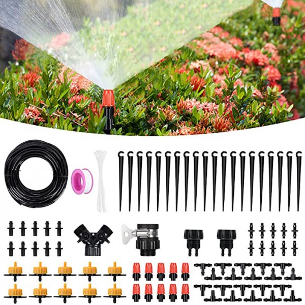 25M/30M/43M Drip Irrigation Kit Garden Irrigation System Adjustable Automatic Irrigation Set Distribution Tubing Hose DIY Wateri