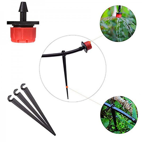 10/25m Hose Irrigation Dripper Watering Kit Automatic Irrigation System Garden Cooling Tool Kits - 25m Watering Set