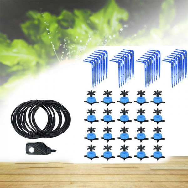  20 Set 8L Arrow Drip Irrigation System 4-Way Micro Flow Dripper Potted Plants With Greenhouse