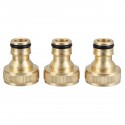  Brass Inner Teeth Quick Connector Set 3/4" GHT Brass Garden Hose Quick Connector With Washers