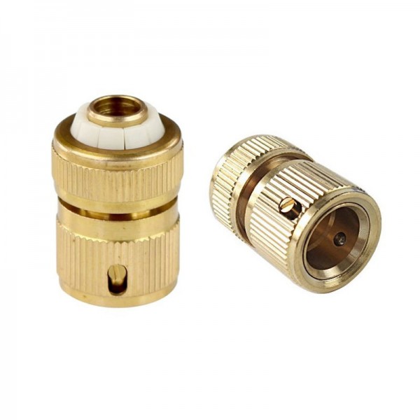 1/2 Inch Copper Hose Quick Connector Garden Water Pipe Connector Faucet Universal Connector - #02