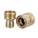 Garden Hose 3/4in GHT  Solid Brass Quick Connect Kit Watering Outdoor Home