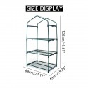 Mini Greenhouse  3 Shelves Indoor/Outdoor Greenhouse with Zippered Cover and Metal Shelves for Growing Vegetables, Flowers 