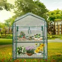 2/3/4/5-Tier Garden Greenhouse Shed Storage PVC Cover Heavy-duty Sunproof Greenhouse Cover - 2 tiers