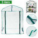 2/3/4/5-Tier Garden Greenhouse Shed Storage PVC Cover Heavy-duty Sunproof Greenhouse Cover - 2 tiers