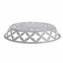 Plant Pot Stand Flower Storage Rack Metal Floor Standing Shelf Garden Decor - White
