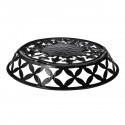 Plant Pot Stand Flower Storage Rack Metal Floor Standing Shelf Garden Decor - White