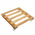 Flower Plant Pot Stand Base Saucer Tray Rack Roller Moved Pulley Wheel Garden Decorations  - 30x30cm