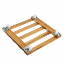 Flower Plant Pot Stand Base Saucer Tray Rack Roller Moved Pulley Wheel Garden Decorations  - 30x30cm