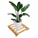 Flower Plant Pot Stand Base Saucer Tray Rack Roller Moved Pulley Wheel Garden Decorations  - 30x30cm