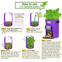 3 PCS Plant  Fabric Bags Plant Pot Nursery Soil Bag + Handle