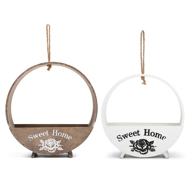 20/25cm Flower Pot House Garden Plant Holder Hanger Wall Hanging Rope Basket  - #4