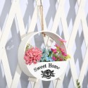 20/25cm Flower Pot House Garden Plant Holder Hanger Wall Hanging Rope Basket  - #4
