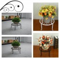 Wrought Iron Pot Plant Stand Flower Shelf Rack Holder Indoor Garden Display  - Copper