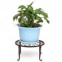 Wrought Iron Pot Plant Stand Flower Shelf Rack Holder Indoor Garden Display  - Copper