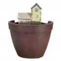 Sky Garden Potted Big House Micro Landscape Meat Plant Pots Flower Pot  Decorations