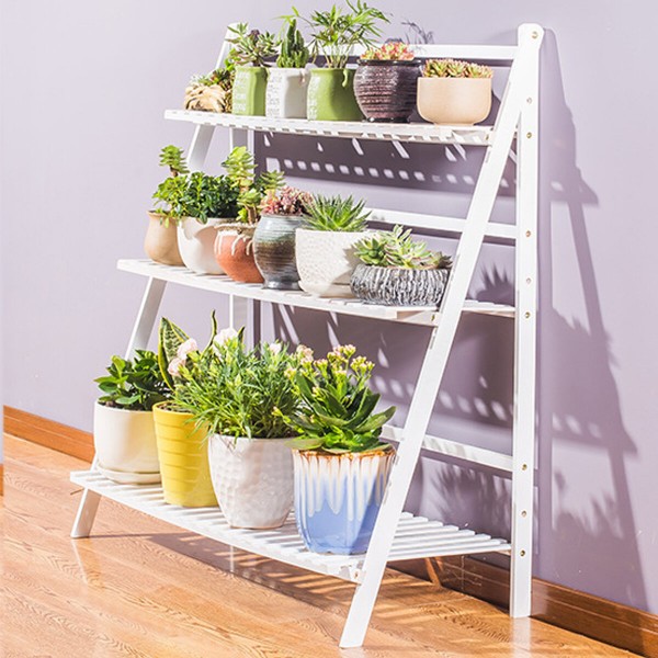 3 Tier Flower Pot Plant Stand Flower Planter Rack Shelf Shelves Organizer for Garden Balcony - 70cm