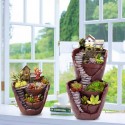 Sky Garden Potted Big House Micro Landscape Meat Plant Pots Flower Pot  Decorations