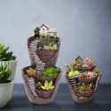 Sky Garden Potted Big House Micro Landscape Meat Plant Pots Flower Pot  Decorations