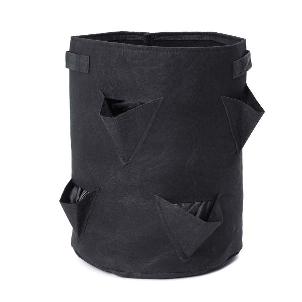4/6pcs Strawberry Grow Bags Growing Pot 8 Side Grow Pockets Large 10 Gallon - #1