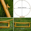 2M Wedding Stand Flower Rack Arch Round Iron Party Door Garden Metal Prop Decor - #3