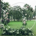 2M Wedding Stand Flower Rack Arch Round Iron Party Door Garden Metal Prop Decor - #3
